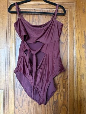 aerie One-Piece Swimsuit in Deep Burgundy